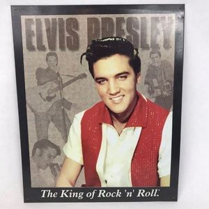 Rare VTG 1999 Elvis Presley Rock N’ Roll Collectible Metal/Tin Poster Sign
